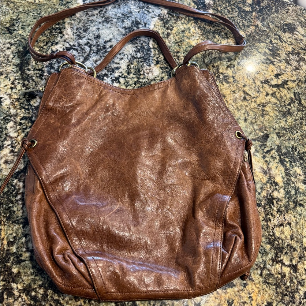 Brown Leather Tote Bag
